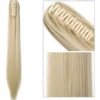 Aplique Cabelo 150g Ondulado Castanho Escuro Rabo De Cavalo - Image 4